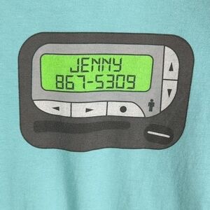 "JENNY 867-5309" 80s Beeper T-shirt 2XL